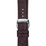  Shop Authentic Tissot Gentlemen Silver Dial Brown Leather Strap Watch for Men - T127.410.16.031.01 - Luxxuri