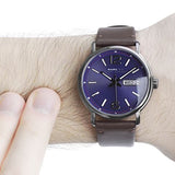  Shop Authentic Marc Jacobs Fergus Blue Dial Brown Leather Strap Watch for Men - MBM5078 - Luxxuri