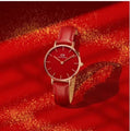  Shop Authentic Daniel Wellington Petite Red Dial Red Leather Strap Watch For Women - DW00100405 - Luxxuri