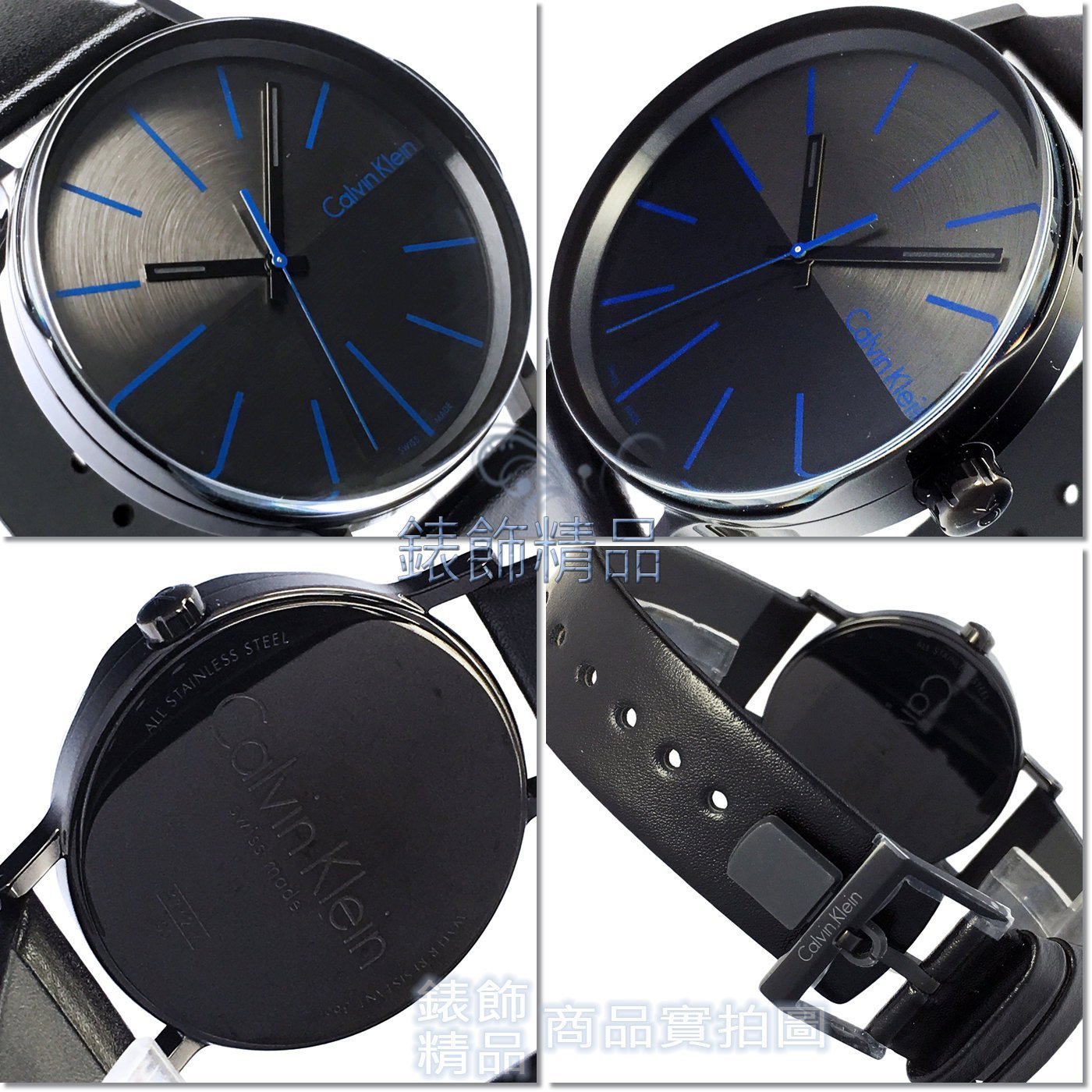  Shop Authentic Calvin Klein Boost Black Dial Black Leather Strap Watch for Men - K7Y214CZ - Luxxuri