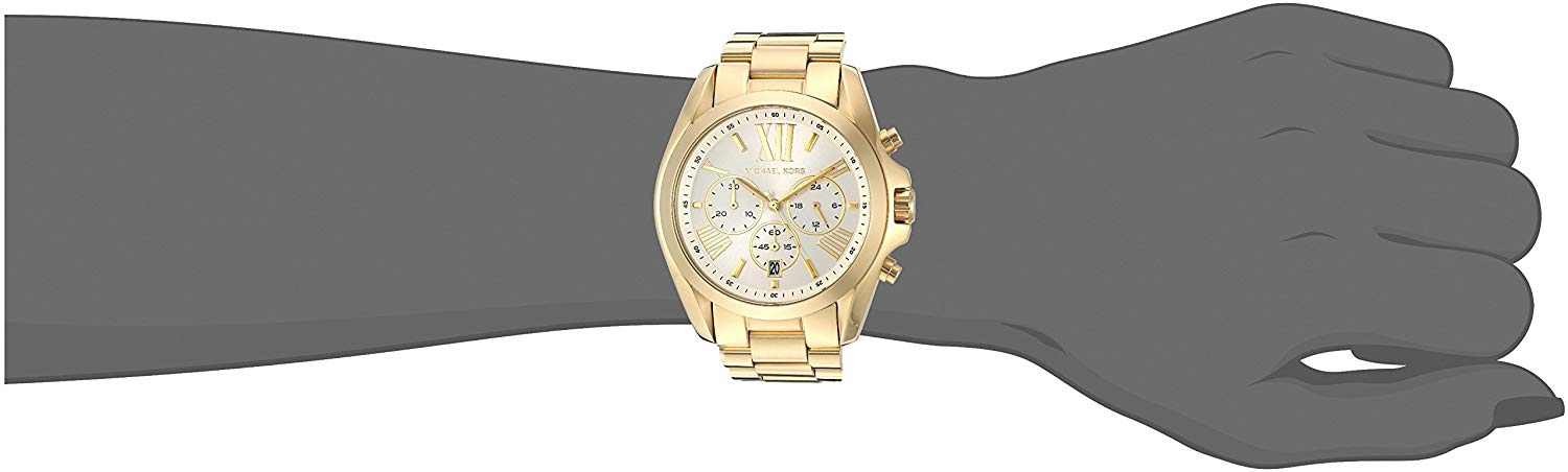  Shop Authentic Michael Kors Bradshaw Chronograph White Dial Gold Steel Strap Watch For Women - MK6266 - Luxxuri