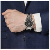  Shop Authentic Emporio Armani Valente Black Dial Silver Steel Strap Watch For Men - AR0680 - Luxxuri
