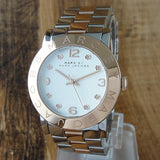  Shop Authentic Marc Jacobs Amy Silver Dial Two Tone Steel Strap Watch for Women - MBM3194 - Luxxuri