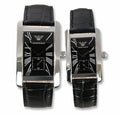  Shop Authentic Emporio Armani Black Dial Black Leather Strap Watch For Men - AR0143 - Luxxuri