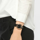  Shop Authentic Marc Jacobs Mandy Black Dial Black Leather Strap Watch for Women - MJ1565 - Luxxuri