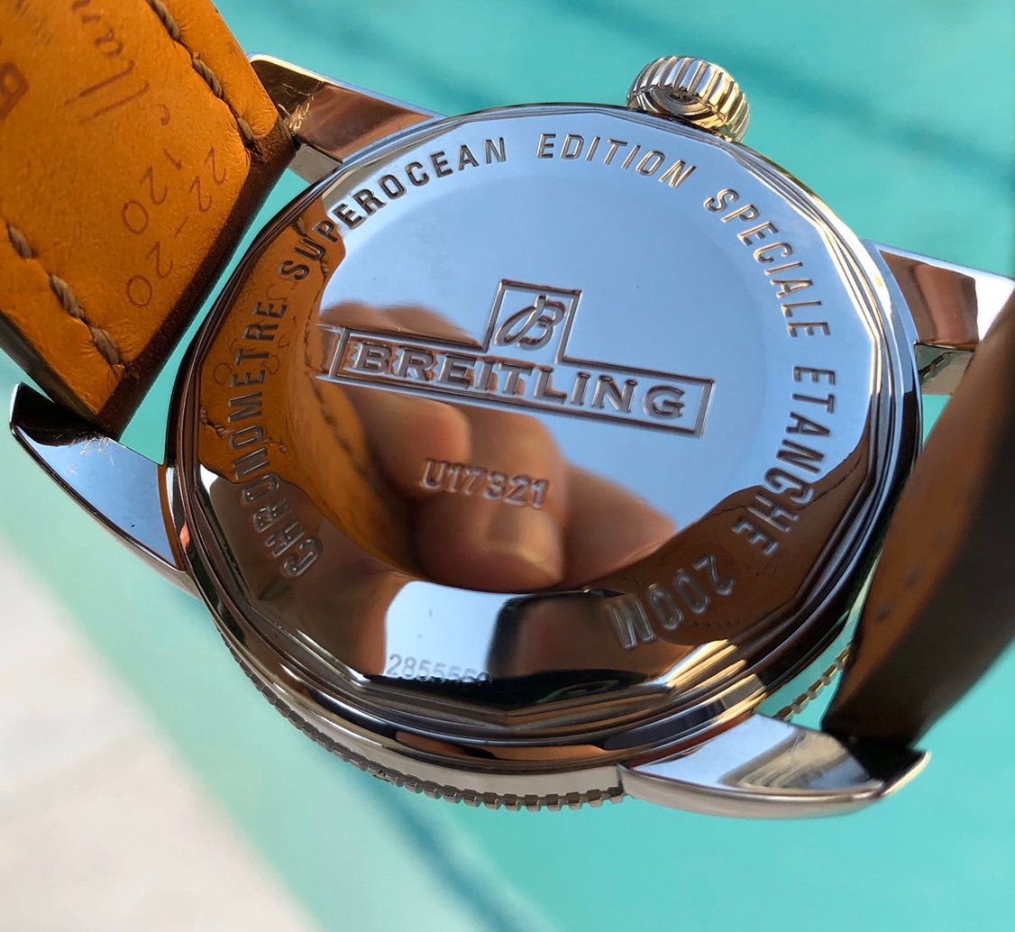  Shop Authentic Breitling Superocean Heritage 42mm Rose Gold Chronometer Black Dial Brown Leather Strap Mens Watch - U1732112 - Luxxuri