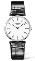  Shop Authentic Longines La Grande Classique De Longines White Dial Black Leather Strap Watch for Women - L4.755.4.11.2 - Luxxuri