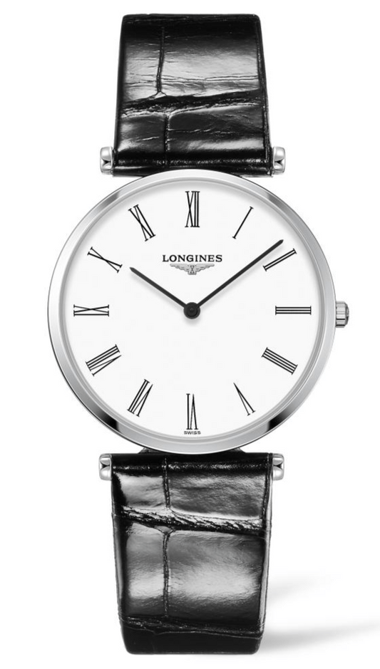  Shop Authentic Longines La Grande Classique De Longines White Dial Black Leather Strap Watch for Women - L4.755.4.11.2 - Luxxuri