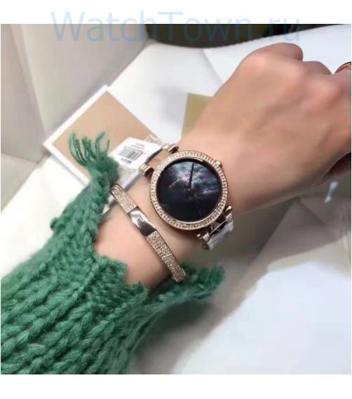  Shop Authentic Michael Kors Parker Mother of Pearl Black Dial Two Tone Steel Strap Watch for Women - MK6414 - Luxxuri