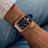  Shop Authentic Guess Libra Crystals Blue Dial Blue Silicone Strap Watch For Women - GW0618L2 - Luxxuri