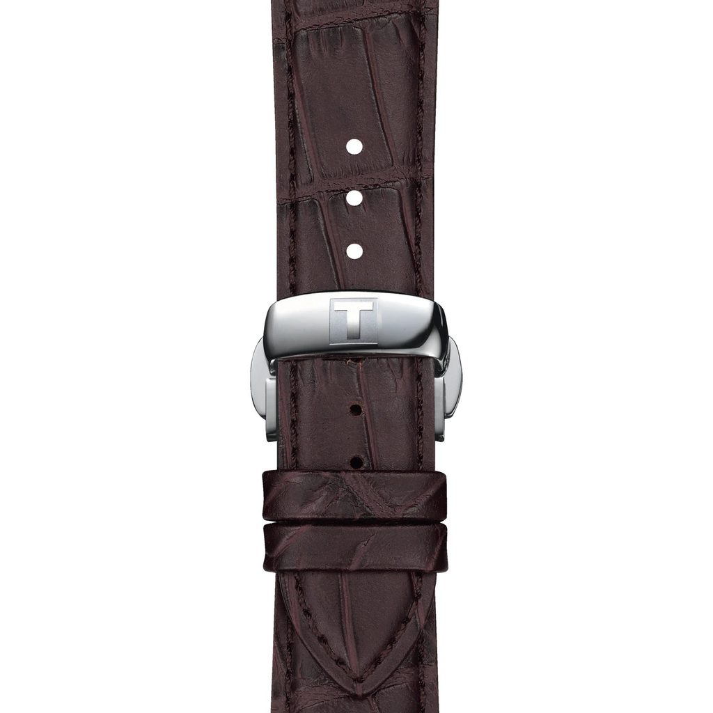  Shop Authentic Tissot Gentlemen Black Dial Brown Leather Strap Watch for Men - T127.410.16.051.01 - Luxxuri