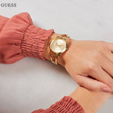  Shop Authentic Guess Lola Quartz Gold Dial Gold Steel Strap Watch For Women - W1145L3 - Luxxuri