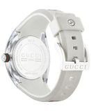  Shop Authentic Gucci Sync Quartz White Dial White Rubber Strap Unisex Watch - YA137302 - Luxxuri