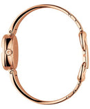  Shop Authentic Gucci Guccissima Collection Quartz Black Dial Rose Gold Steel Strap Watch For Women - YA134509 - Luxxuri
