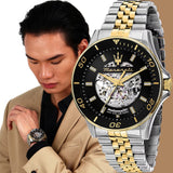  Shop Authentic Maserati SFIDA Automatic Skeleton Black Dial Two Tone Steel Strap Watch For Men - R8823140010 - Luxxuri