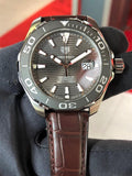  Shop Authentic Tag Heuer Aquaracer Caliber 5 Black Dial Brown Leather Strap Watch for Men - WAY201M.FC6474 - Luxxuri