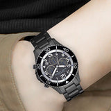  Shop Authentic Marc Jacobs Rock Chronograph Limited Edition Gray Dial Gray Steel Strap Watch for Women - MBM5025 - Luxxuri