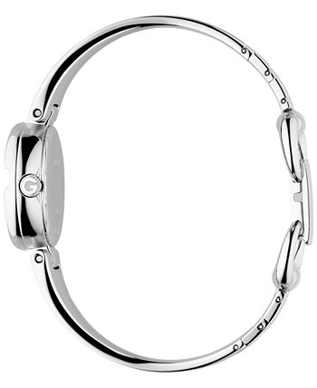 Shop Authentic Gucci Guccissima Diamonds Mother of Pearl Dial Silver Steel Strap Watch For Women - YA134504 - Luxxuri