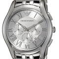  Shop Authentic Emporio Armani Velente Chronograph Quartz Silver Dial Silver Steel Strap Watch For Men - AR1702 - Luxxuri