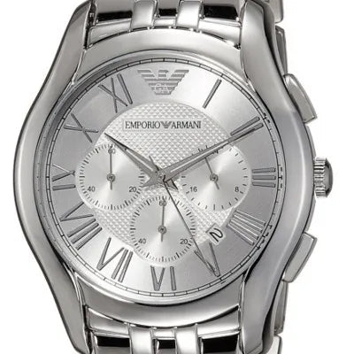  Shop Authentic Emporio Armani Velente Chronograph Quartz Silver Dial Silver Steel Strap Watch For Men - AR1702 - Luxxuri