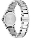  Shop Authentic Gucci G Timeless Quartz Silver Dial Silver Steel Strap Watch For Women - YA126551 - Luxxuri