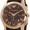  Shop Authentic Emporio Armani Chronograph Brown Dial Brown Leather Strap Watch For Men - AR1701 - Luxxuri