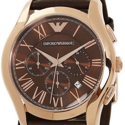  Shop Authentic Emporio Armani Chronograph Brown Dial Brown Leather Strap Watch For Men - AR1701 - Luxxuri