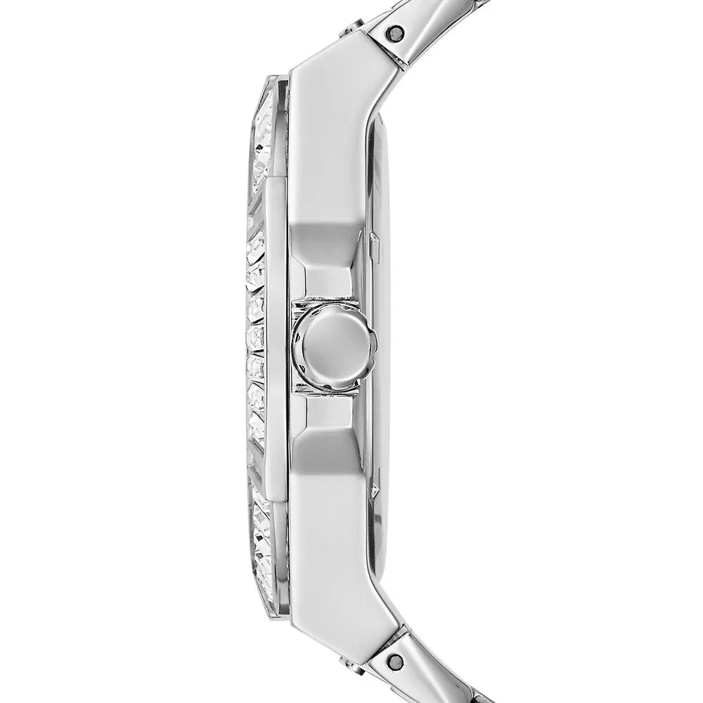  Shop Authentic Guess Zeus Multifunction Diamonds Silver Dial Silver Steel Strap Watch for Men - GW0209G1 - Luxxuri