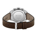  Shop Authentic Hugo Boss Champion Grey Dial Brown Leather Strap Watch for Men - 1513815 - Luxxuri