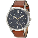  Shop Authentic Fossil Forrester Chronograph Blue Dial Brown Leather Strap Watch for Men -  S5607 - Luxxuri