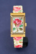  Shop Authentic Gucci G-Frame Floral Mother of Pearl Dial White Leather Strap Watch For Women - YA147406 - Luxxuri