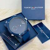  Shop Authentic Tommy Hilfiger Denim Quartz Blue Dial Blue Rubber Strap Watch for Men - 1791325 - Luxxuri