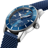  Shop Authentic Breitling Superocean Heritage B20 Automatic 42 Blue Dial Blue Mesh Bracelet Watch for Men - AB2010161C1S1 - Luxxuri