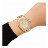  Shop Authentic Fossil Riley Gold Dial Gold Steel Strap Watch for Women - ES3203 - Luxxuri