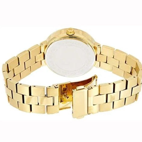  Shop Authentic Michael Kors Garner Quartz Gold Dial Gold Steel Strap Watch For Women - MK6408 - Luxxuri