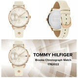  Shop Authentic Tommy Hilfiger Brooke Quartz White Dial Cream Leather Strap Watch for Women  - 1782022 - Luxxuri