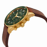  Shop Authentic Movado Heritage Chronograph Green Dial Brown Leather Strap Watch For Men - 3650062 - Luxxuri