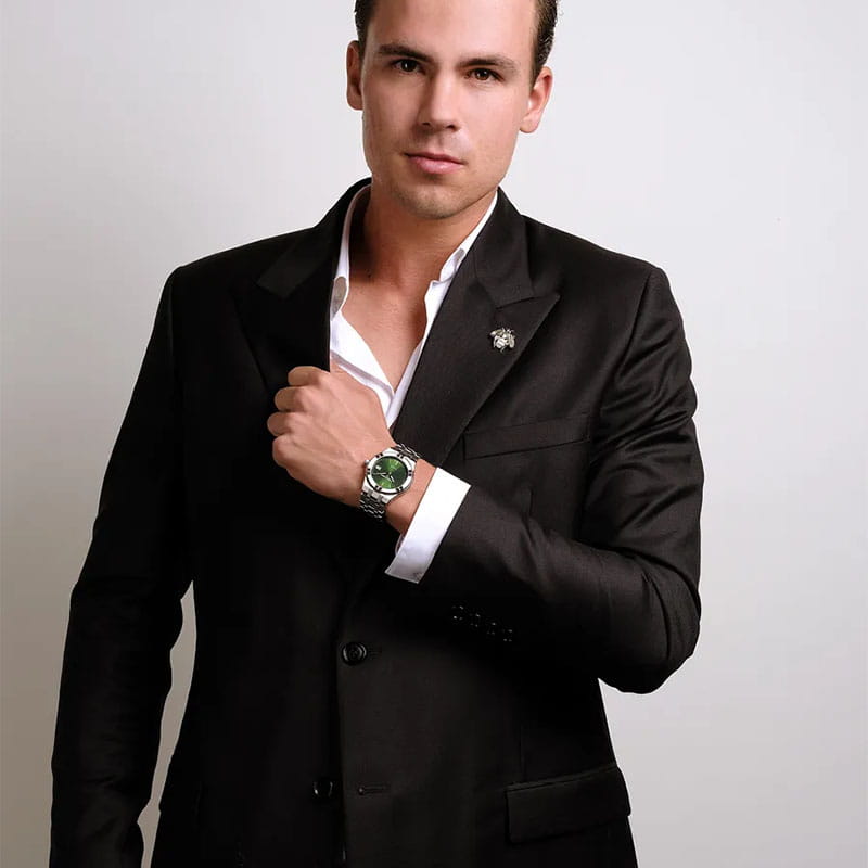  Shop Authentic Maurice Lacroix Aikon Date Quartz Green Dial Silver Steel Strap Watch for Men - AI1108-SS002-630-1 - Luxxuri