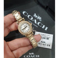 Coach Madison White Dial Gold Steel Strap Watch for Women - 14502403