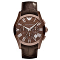  Shop Authentic Emporio Armani Valente Classic Brown Dial Brown Leather Strap Watch For Men - AR1609 - Luxxuri