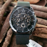  Shop Authentic Guess Analog Multifunction Black Dial Black Mesh Bracelet Watch for Men - GW0368G3 - Luxxuri