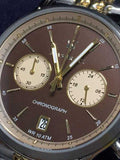  Shop Authentic Maserati Legend Chronograph 42mm Brown Dial Two Tone Steel Strap Watch For Men - R8873638003 - Luxxuri