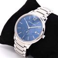  Shop Authentic Burberry The Classic Blue Dial Silver Steel Strap Watch for Men - BU10007 - Luxxuri