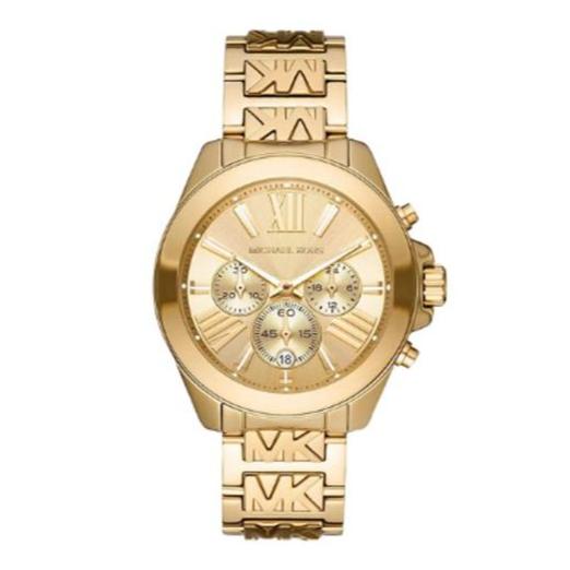  Shop Authentic Michael Kors Wren Chronograph Gold Dial Gold Steel Strap Watch for Women - MK6952 - Luxxuri