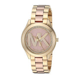  Shop Authentic Michael Kors Mini Slim Runway Rose Gold Dial Two Tone Steel Strap Watch for Women - MK3650 - Luxxuri