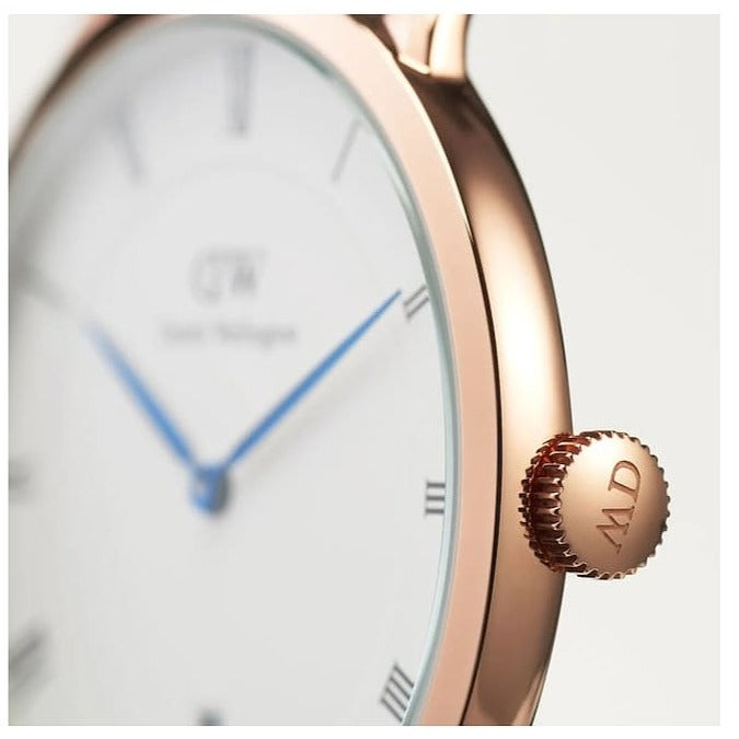  Shop Authentic Daniel Wellington Dapper Reading White Dial Black Leather Strap Watch For Men - DW00100107 - Luxxuri