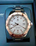  Shop Authentic Tag Heuer Aquaracer Quartz White Dial Silver Strap Watch for Men - WAY1150.BD0911 - Luxxuri