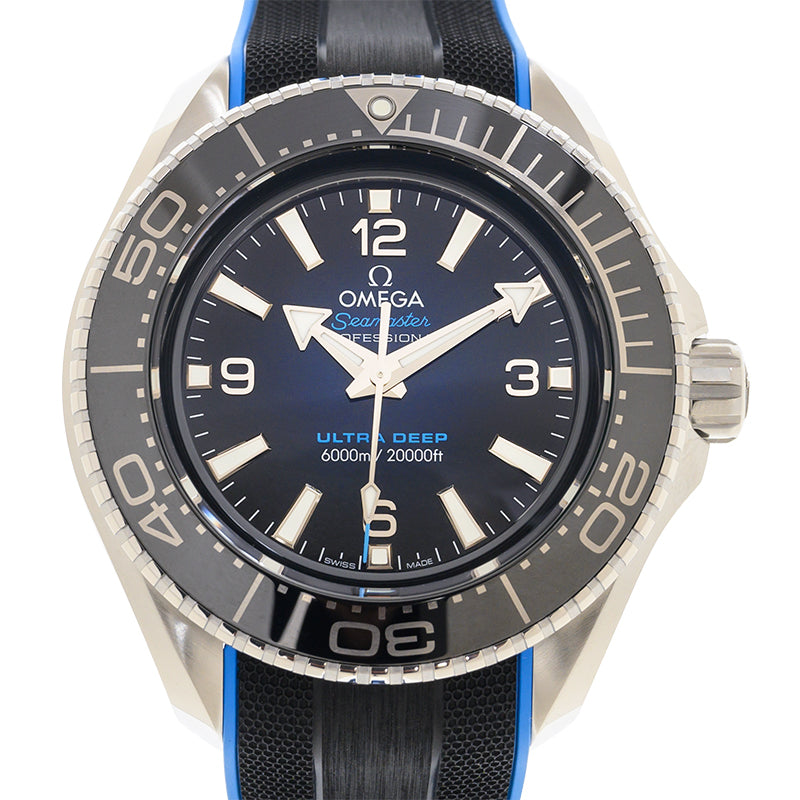  Shop Authentic Omega Planet Ocean 6000M Co Axial Master Chronometer 45.5mm Blue Dial Black Rubber Strap Watch for Men - 21532462103001 - Luxxuri