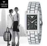  Shop Authentic Emporio Armani Classic Black Dial Silver Stainless Steel Watch For Women - AR0157 - Luxxuri