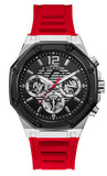  Shop Authentic Guess Momentum Black Dial Red Rubber Strap Watch for Men - GW0263G3 - Luxxuri